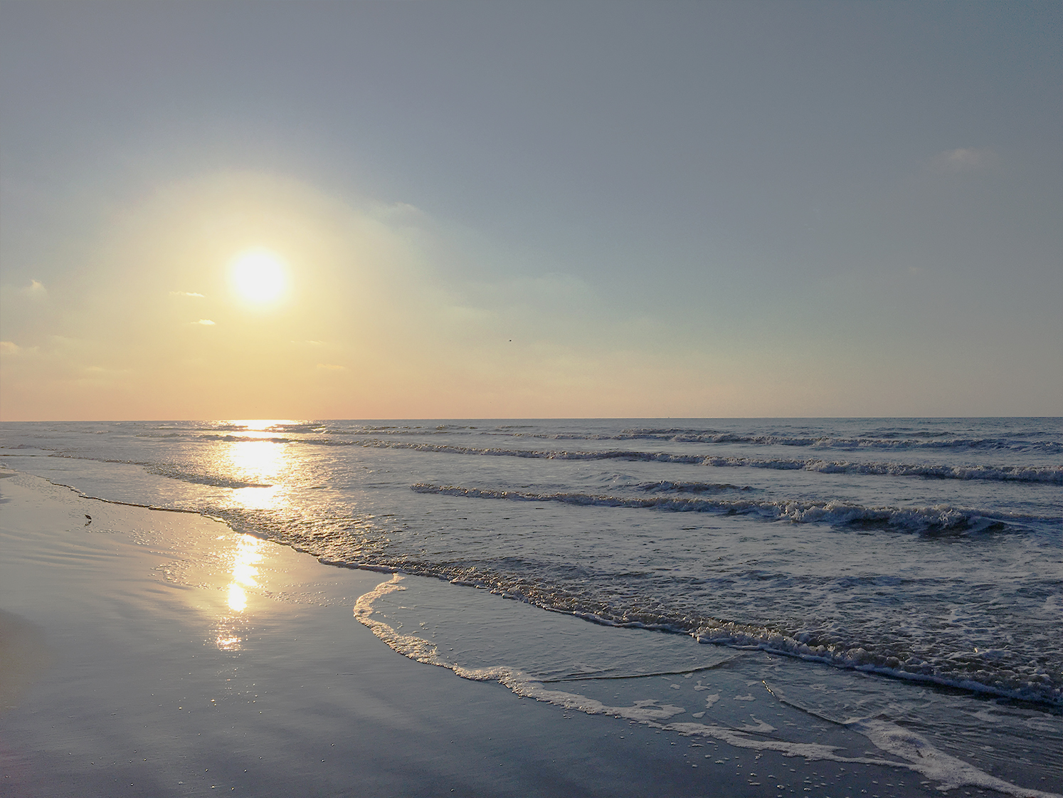 Galveston West Beach Sunrise